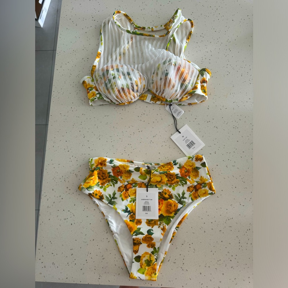 ONIA swimsuit medium top/ small bottom (brand new)